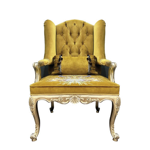 Gold Gilt Parlor Armchair