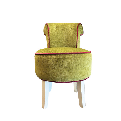 Vanity Stool Chair with Wood Legs