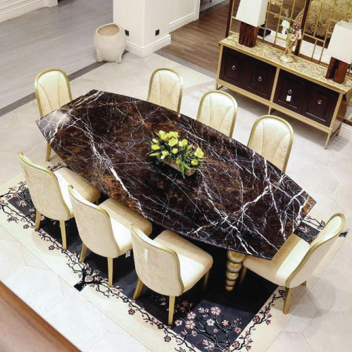 Dining Table Black pearl 8 Seating Set 