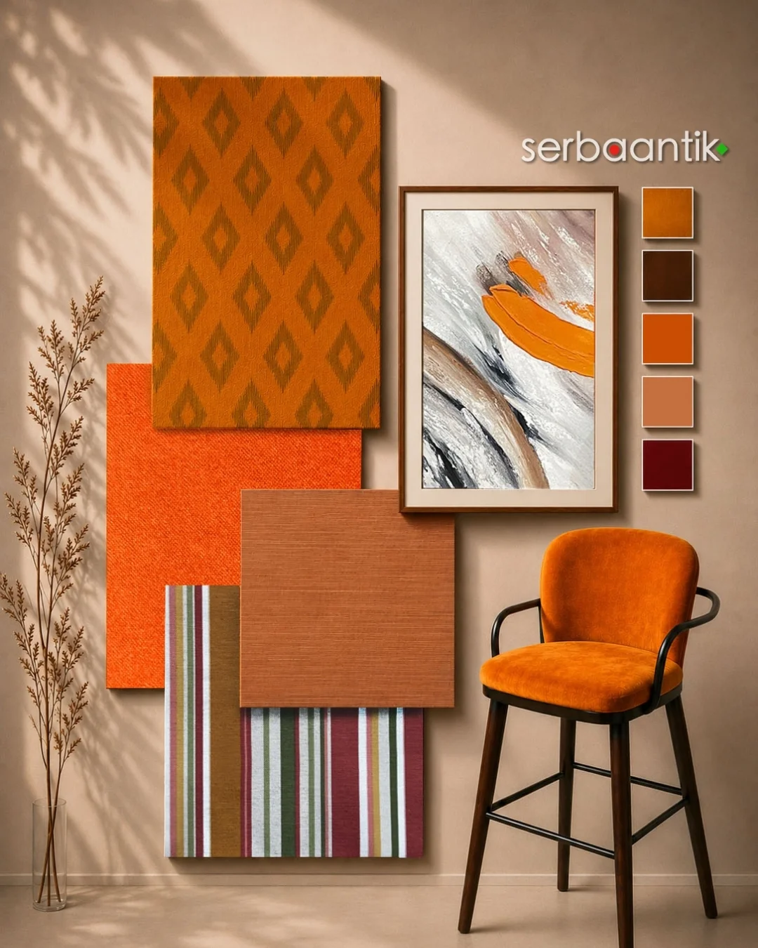 Burnt Orange Mood Board: Bold Accents for Refined Interiors