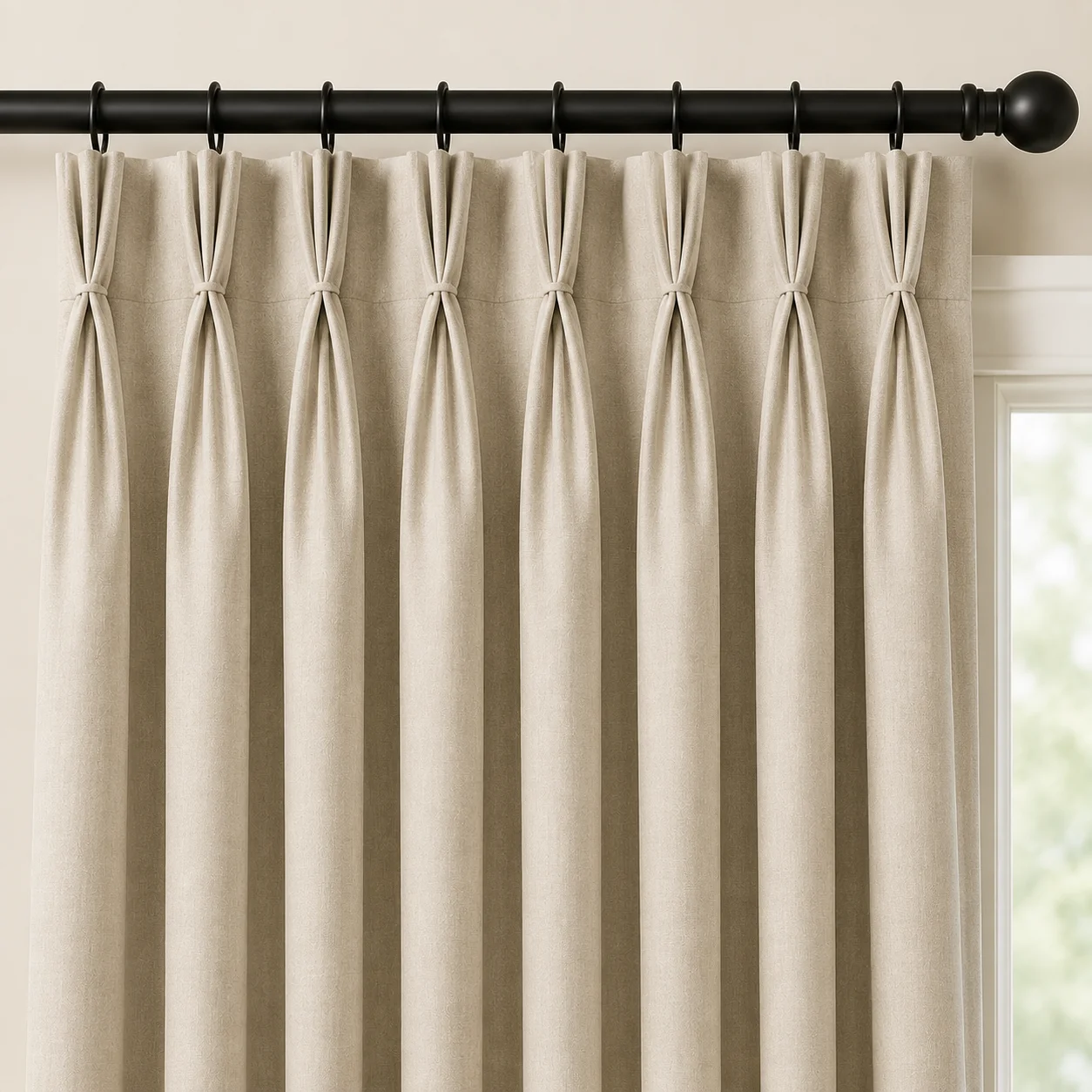Triple Pinch Pleat