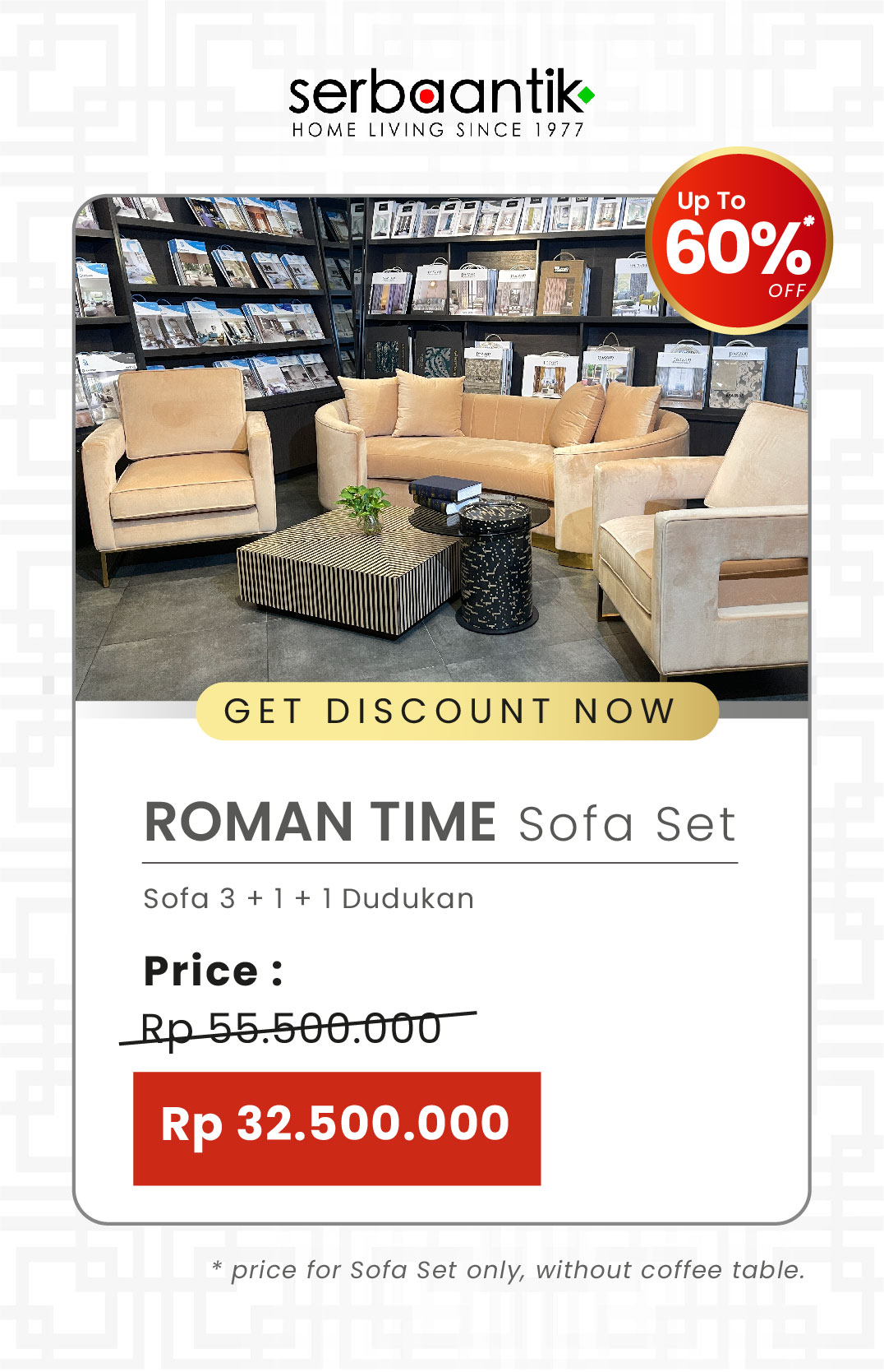 Roman Time Sofa Set