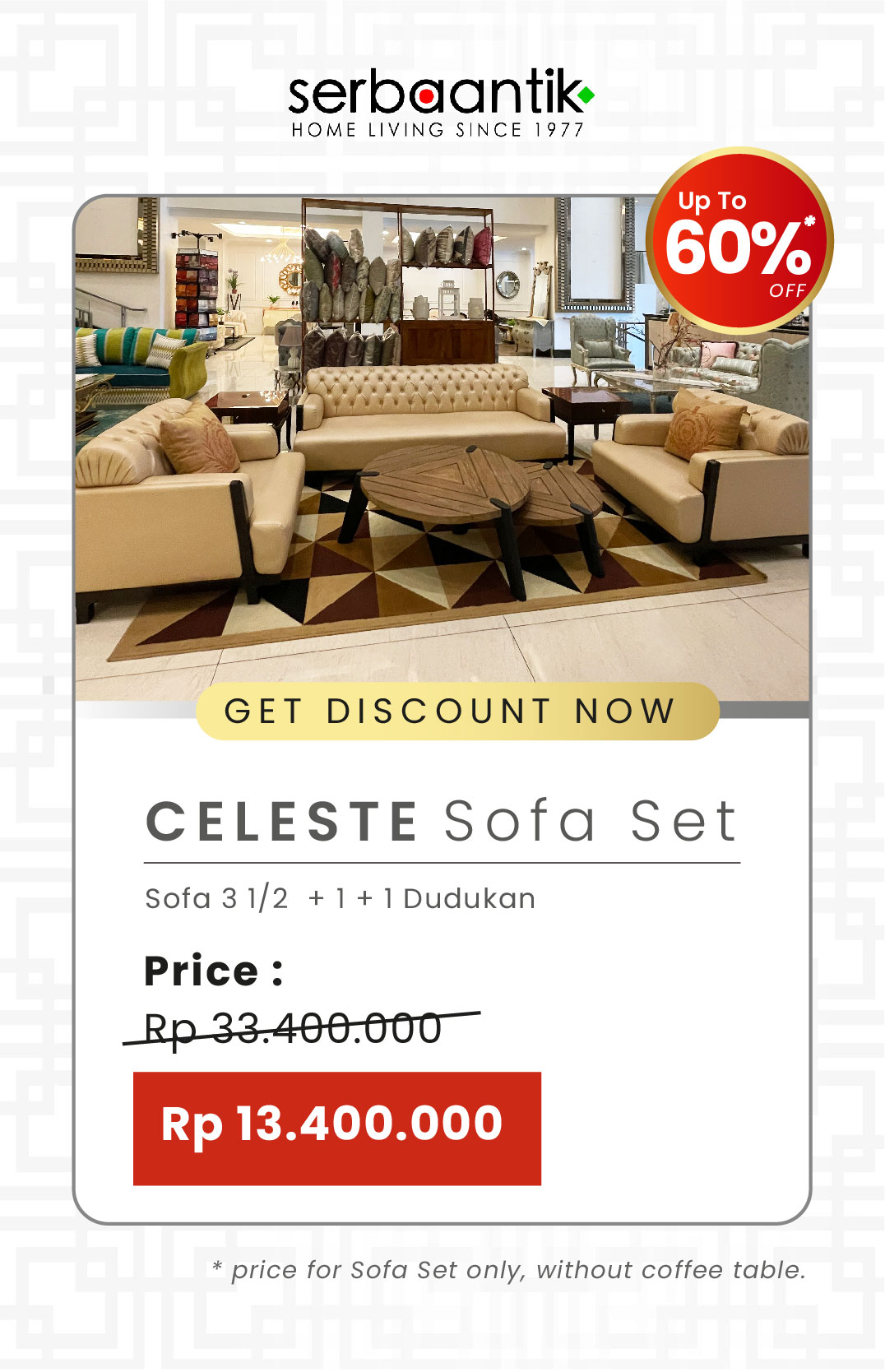 Celeste Sofa Set
