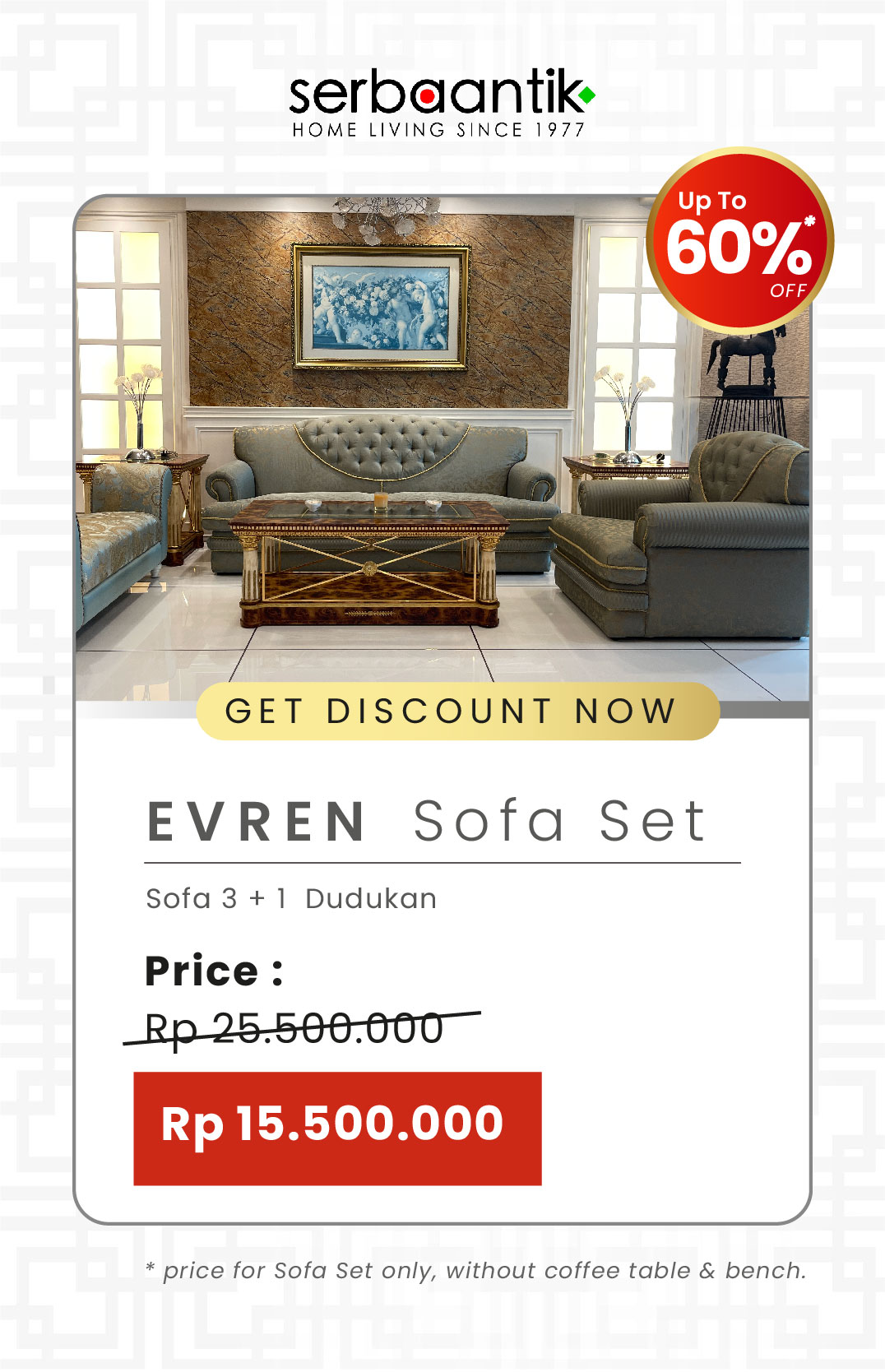 Evren Sofa Set